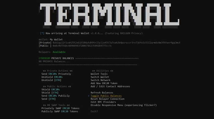 Terminal Wallet